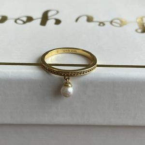 Kate Spade Pearl Dangle Ring